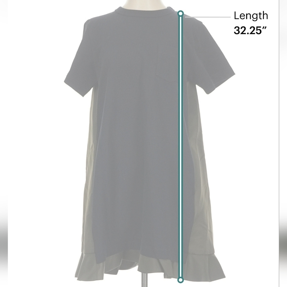 Sacai Jersey And Twill Minidress. Size 2. - Picture 5 of 6